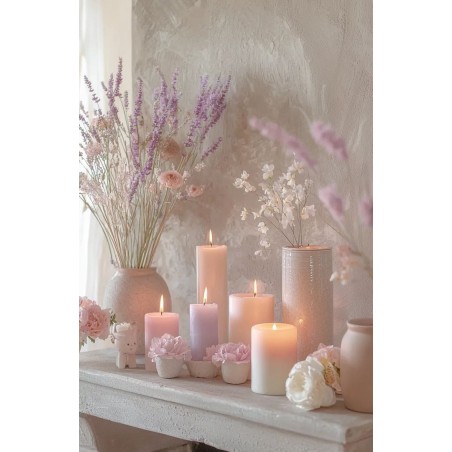 Set de bougies décoratives - Lot de 6 pièces